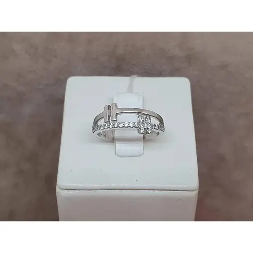 Серебряное кольцо Агни Таира с фианитами. 1615/1Р-CZ 16,5 - фото 4