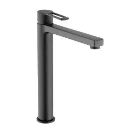 Змішувач для раковини високий Paffoni Ringo без донного клапана black matt RIN081NO, Чорний матовий - фото 3