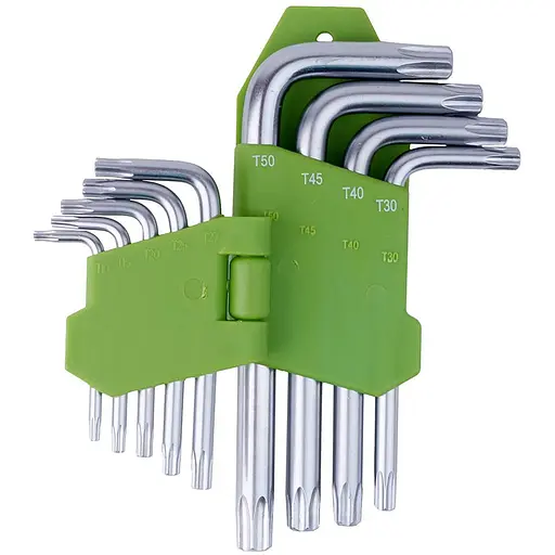 Набор ключей Alloid Torx изогнутых T10-T50, 9 предметов (НТ-0912) - фото 3