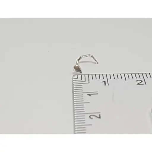 Серебряная серьга-пирсинг в нос Dear. 1022С - фото 2