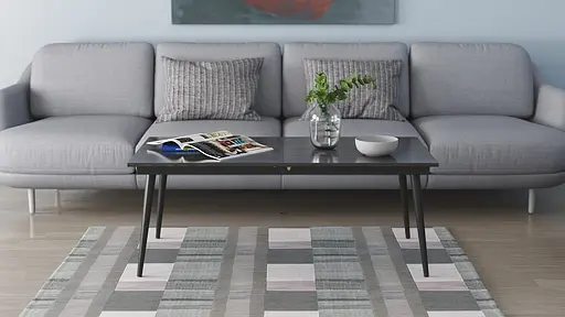 Стіл журнальний трансформер Dandi Small Ferrum-decor 45x120(160)x70 Чорний метал ДСП Сосна Кембра 16 мм (FRD-106794) - фото 10