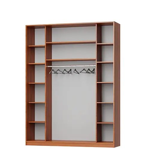 Шкаф-купе трехдверный MebelStar Комбо AL 2ДСП/Зеркало 190x60x240 см Кашемир (MBS-1762) - фото 2