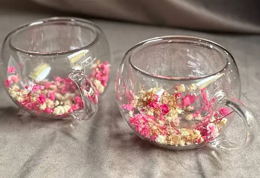 Набір скляних чашок Vittora VT-5327-270 Спекотне літо з подвійним дном 2 чашки 200 мл - фото 5