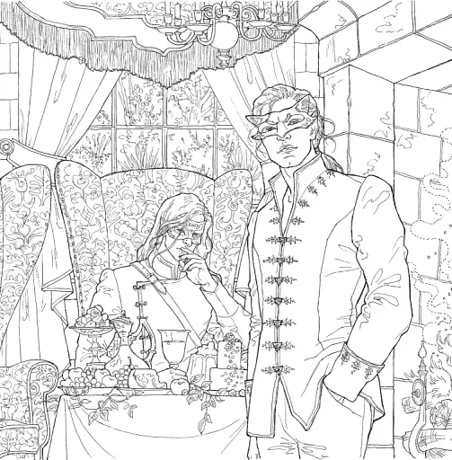 Двір шипів і троянд. Розмальовка - фото 11