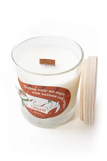 Падав сніг на поріг.. 250 мл, 30 год Стандартні (250мл) Соєвий віск 30 годин - фото 2