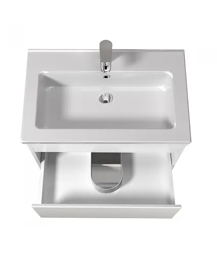 Тумба Мойдодир Prime 60 з умивальником Rodeo 60 підлогова Білий - фото 5