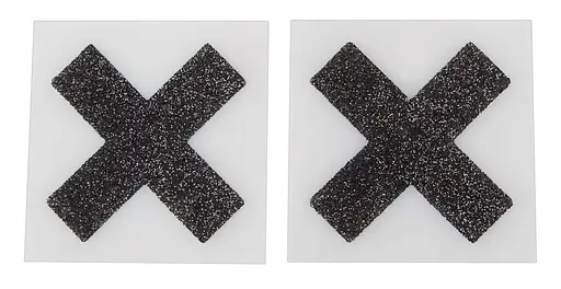 Наклейки на соски Cottelli Collection Nipple Sticker X чорний - фото 3