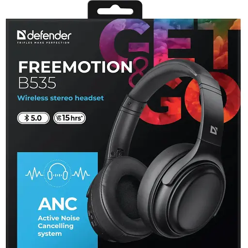 Гарнитура Defender FreeMotion B535 Bluetooth+35 мм ANC Black - фото 7