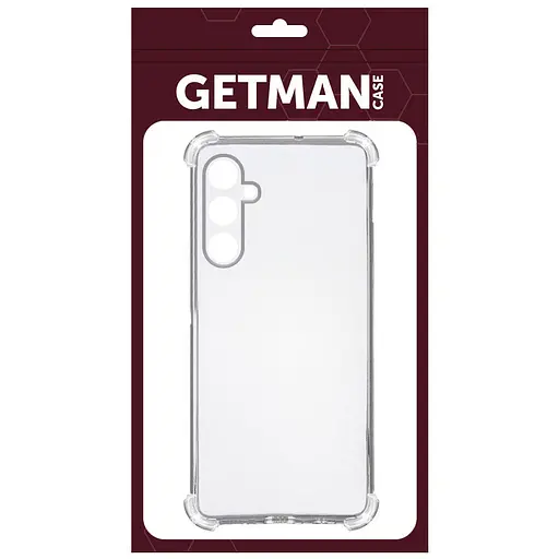 TPU чехол GETMAN Ease logo усиленные углы Full Camera для Samsung Galaxy A56 5G / A36 5G Бесцветный (прозрачный) - фото 3