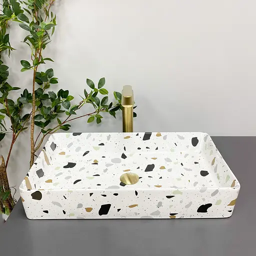 Умивальник VBI Triest terazzo glossy накладний VBI-012706, Цветной - фото 5