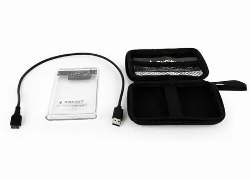 Внешний карман Gembird 2.5", USB 3.0, прозрачный (EE2-U3S9-6) - фото 4