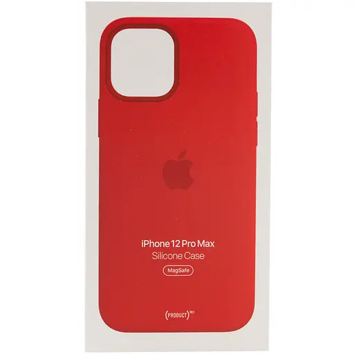 Чехол Silicone case AAA with Magsafe and Animation для Apple iPhone 12 Pro Max 6.7 Красный/Red - фото 5