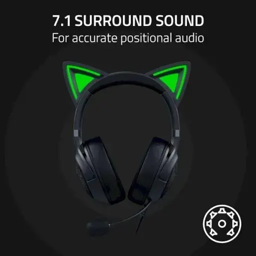 Навушники з мікрофоном Razer Kraken Kitty V2 Black (RZ04-04730100-R3M1) - фото 6