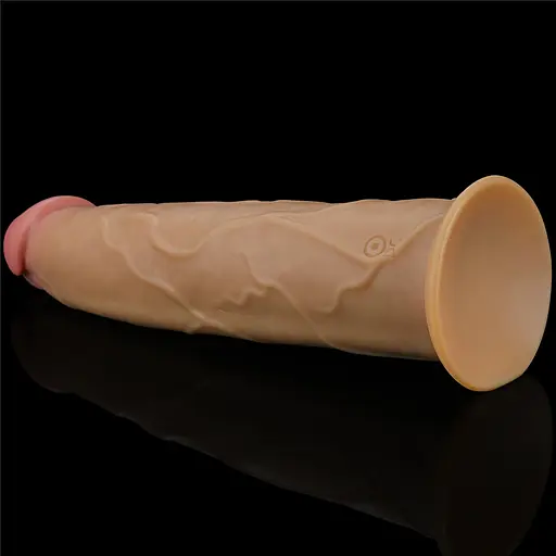 Реалістичний вібратор Lovetoy Nature Cock 23 см тілесний - фото 7