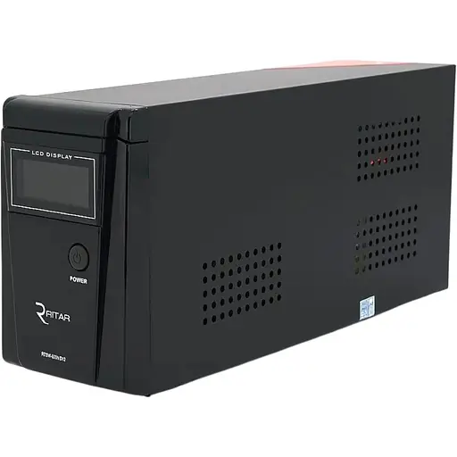 ИБП с правильной синусоидой Ritar RTSW-600ND12 LCD, 12В, под наружный АКБ, Q4 (320x132x210) 4,2 кг (236x85x130)