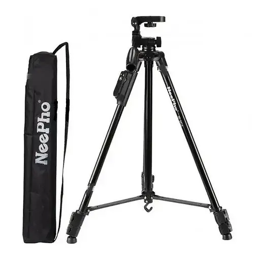 Штатив тренога NeePho NP-8810 не съемная площадка + держатель + пульт + чехол (50-150см) Черный