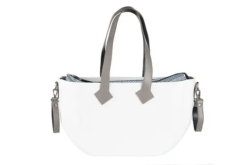 Сумка MyMia ручки кожа, коврик, ремни для коляски, бело-серый Nuvita det0018679 - фото 3