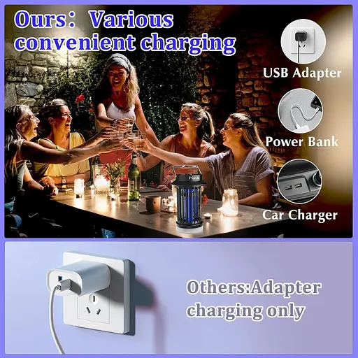 Лампа Morole USB-убийца насекомых - фото 3