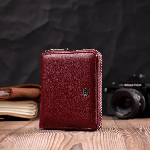 Кожаный женский кошелек ST Leather 12.5х10.2х2 см acs0028396 - фото 6