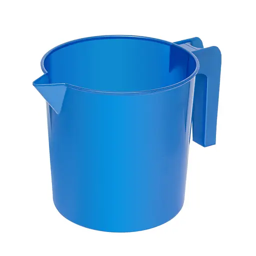 Стакан мірний пластмасовий з ручкою для харчових продуктів 1750 мл Irak Plastik Синій 87563 - фото 1