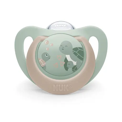Пустушка Nuk First Choice силікон розмір 3 18-36 міс. черепаха кит 2 шт. (3954185) - фото 3