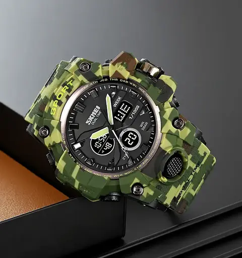 Годинник чоловічий наручний спортивний Skmei 2197 Камуфляж - фото 3