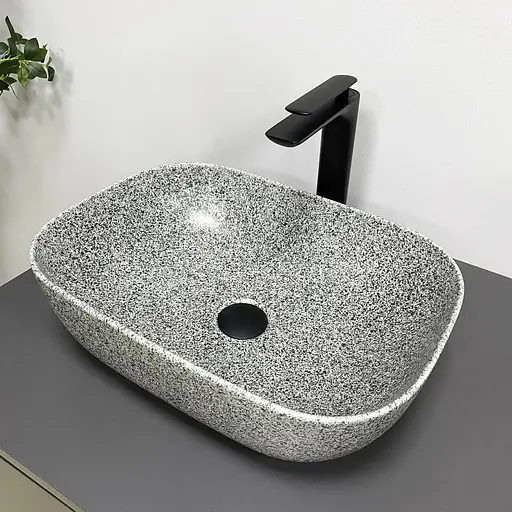 Умивальник VBI Ravenna space grey matt накладний VBI-011222, Сірий - фото 1