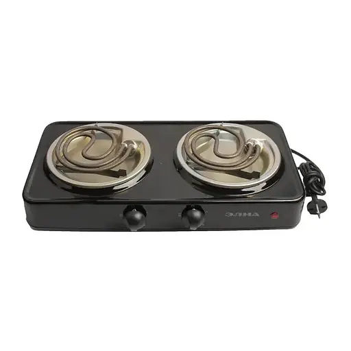 Плита електрична настільна спіральна Елна 200Н (2 вузькі ТЕНи) 2-конф, 2.0 кВт, 83562 - фото 2