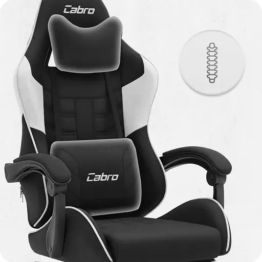 Крісло Cabro C501 Black-White тканина - фото 9