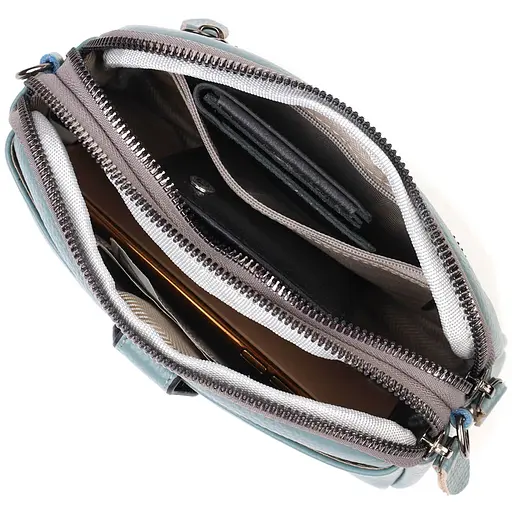 Клатч кожаный женский Vintage 19х12х7 см sum0022687 - фото 5