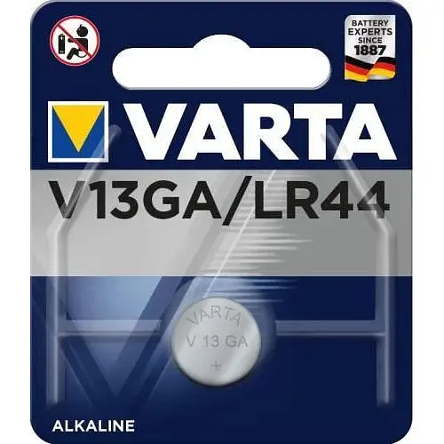 Батарейки AG13/LR44, Varta, 1 шт, Blister (04276101401) - фото 1