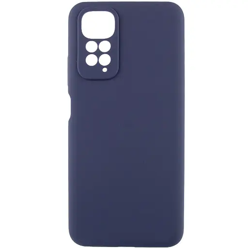 Чохол Silicone Cover Lakshmi Full Camera (AAA) для Xiaomi Redmi Note 11 (Global) / Note 11S Темно-синій / Midnight blue