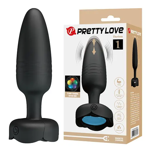 Анальна пробка Pretty Love Tarion 12.5 см (чорний) - фото 3