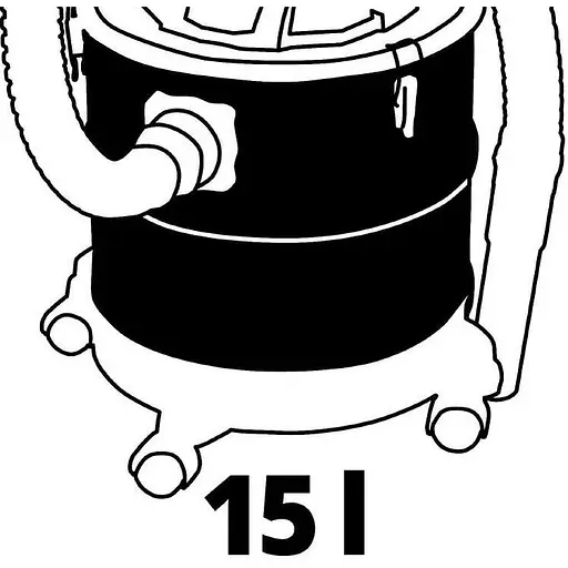 Пылесос для золы Einhell TE-AV 18/15 Li C - Solo PXC 18В профессиональный аккумуляторный без АКБ и ЗУ (2351700) - фото 10