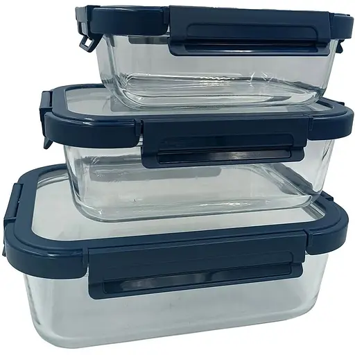 Харчовий контейнер Vittora скляний з пластиковою кришкою 1500 мл VT-7615 (127048) - фото 2