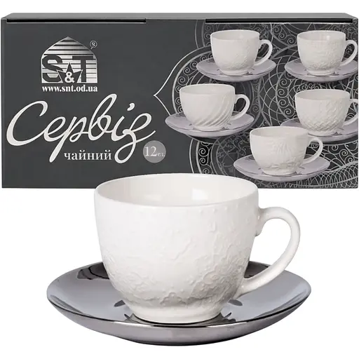 Сервіз чайний S&T Silver Asoka 12 предметів (04-001-006) - фото 1