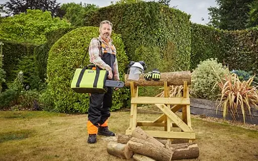 Сумка для цепной пилы Ryobi RAC256 с пластиковым поддоном 5132005708 - фото 9