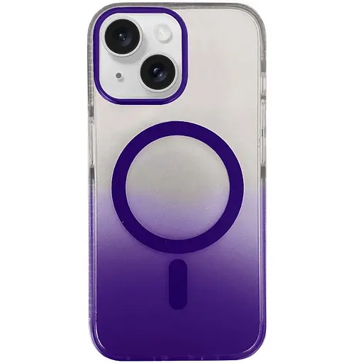Чохол Epik TPU+PC Phantom with MagSafe для Apple iPhone 15, 6.1 Purple - фото 1