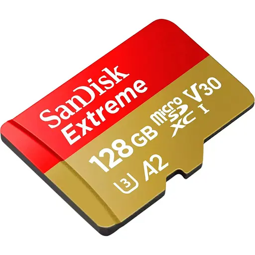 Карта памяти SanDisk microSD 128GB C10 UHS-I U3 R190/W90MB/s Extreme Pro V30 + адаптер SD (SDSQXAA-128G-GN6MA) (139532) - фото 3