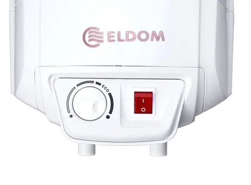 Водонагреватель Eldom EXTRA LIFE 15 л, под мойкой 2 кВт, мокрый ТЭН, вертикальный, прямоугольный, белый (72326PMP) - фото 2