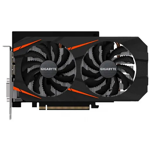 Видеокарта Gigabyte GTX 1060 6Gb Windforce OC (GV-N1060WF2OC-6GD) (GDDR5, 192 bit, PCI-E 3.0 x16) Б/у - фото 1