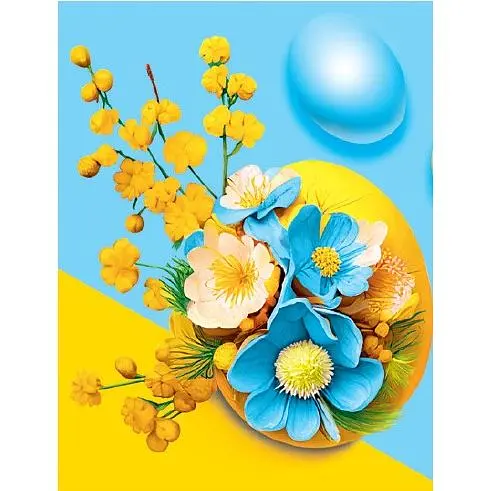 Серветки паперові Silken пасхальні Традиційні крашанки мікс 33 x 33 см 18 шт. - фото 1