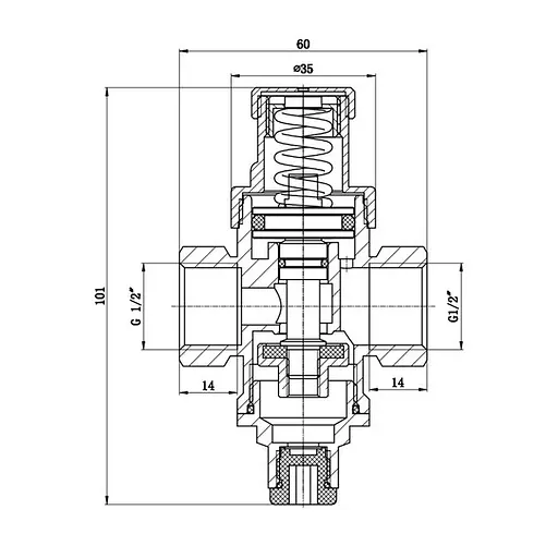 Редуктор SD Forte SF241W15, 1/2 дюйма - фото 2