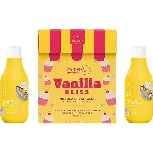 Набір INTRA Sweet Vanilla: гель-крем для душу та ванни 250 мл + лосьйон для тіла 250 мл