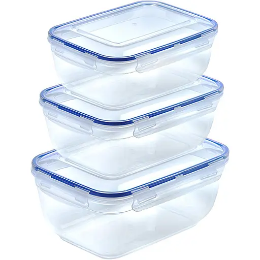 Набір ємностей Stars Plast із затиском 3 шт. (000029218) - фото 1