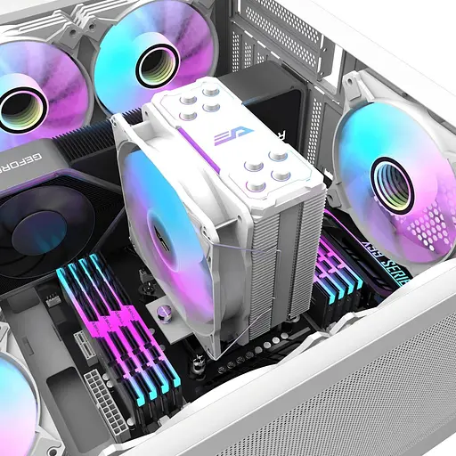 Кулер для процессора Darkflash Storm Z4 Pro Mist White (Z4 PRO MIST WHITE) - фото 8