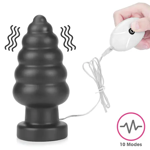 Анальная пробка King Sized Vibrating Anal Cracker 7, 18 см (чёрный) - фото 9