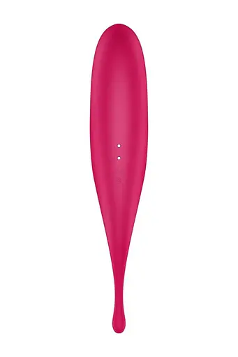 Вакуумний стимулятор клітора з вібрацією Satisfyer Twirling Pro червоний - фото 3