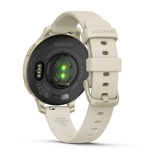 Garmin Lily 2 Active, WW, Lunar Gold/Bone, Silicone - фото 2