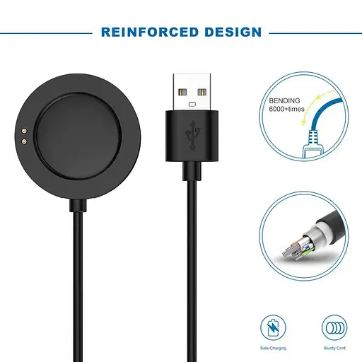 Зарядний пристрій Tamister для смартгодинника Xiaomi Watch 2 Pro, S2, S3, H1 Black - фото 4